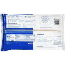 Back of Mahatma basmati rice pouch with nutrition facts and cooking tips