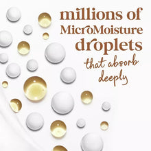 Body wash variety pack container with microdroplet graphic