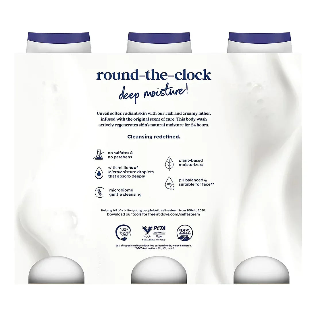 Dove Deep Moisture Renewing Body Wash, 3 pk./23 oz. - USA MEGA SHOP