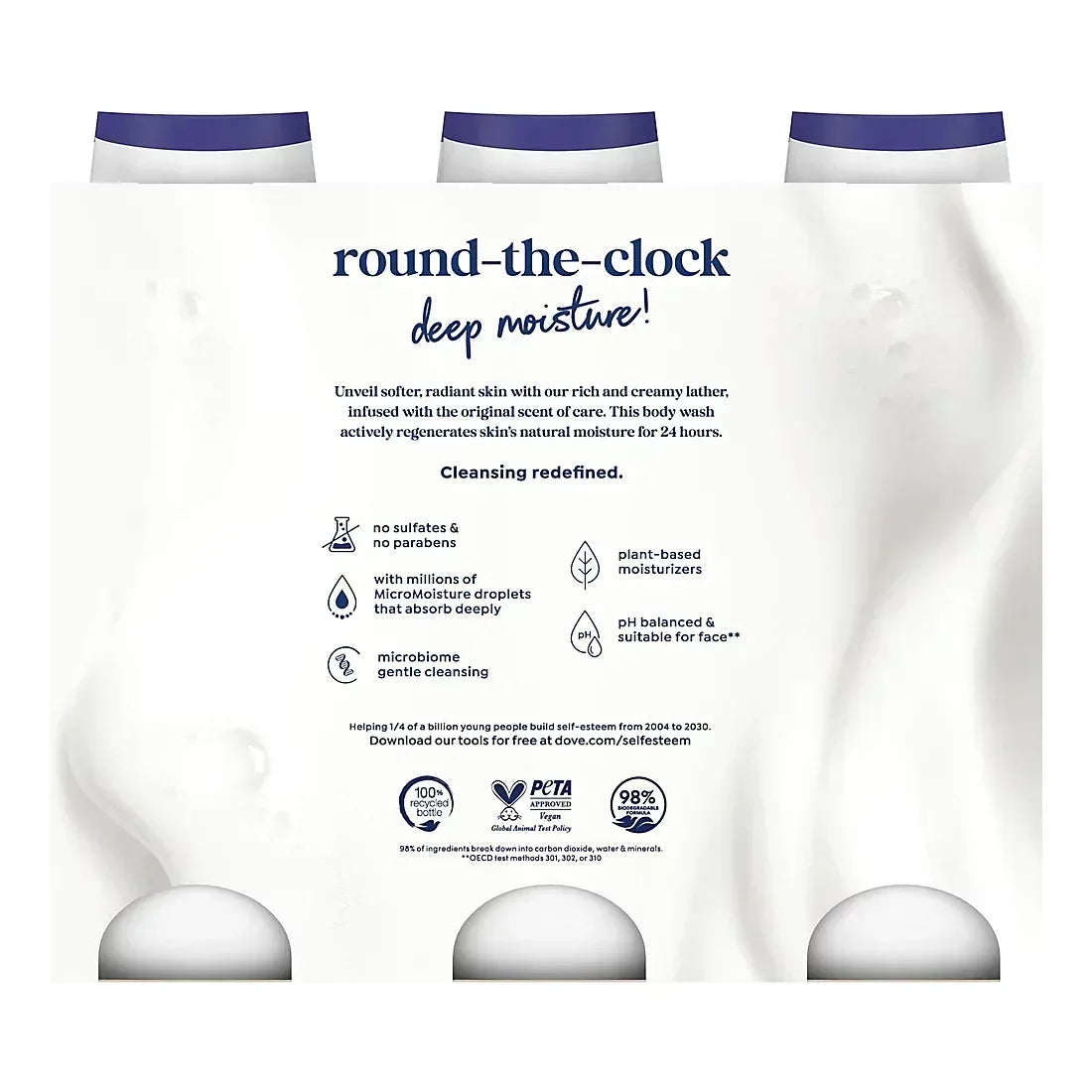 Dove Deep Moisture Renewing Body Wash, 3 pk./23 oz.