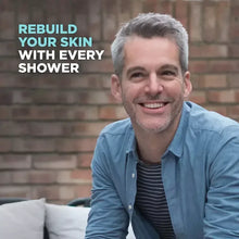 Smiling man in a blue shirt
