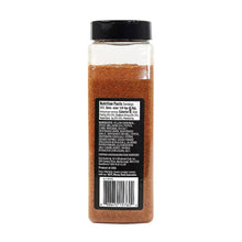 Wellsley Farms taco seasoning jar with black lid and Nutrition Facts label