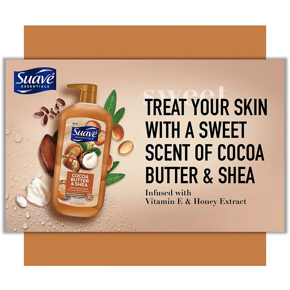 Suave Essentials Gentle Body Wash Variety Pack, 3 pk./30 oz. - USA MEGA SHOP