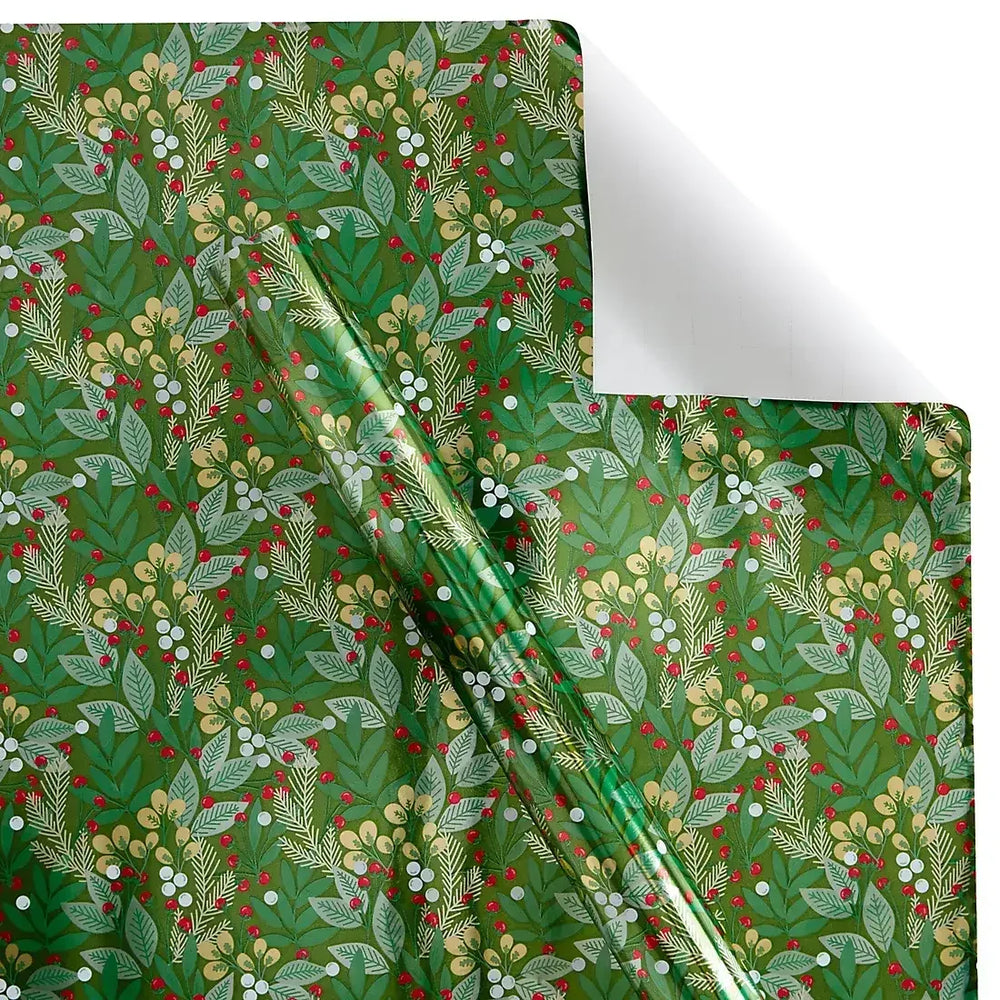 Berkley Jensen 3 Roll 150 sq. ft. Wrapping Paper, Floral - USA MEGA SHOP
