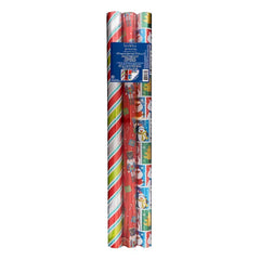 Berkley Jensen 3 Roll 150 sq. ft. Wrapping Pape, Icons
