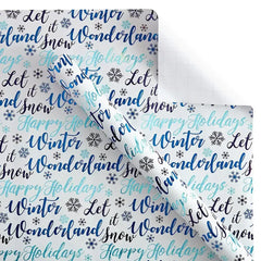 Berkley Jensen 3 Roll 150 sq. ft. Wrapping Paper, Winter