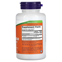 Herbal supplement bottle back with Supplement Facts nutrition panel