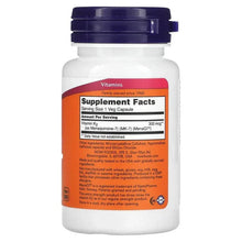 NOW Foods MK-7 Vitamin K-2 bottle with Supplement Facts label, veg capsule size