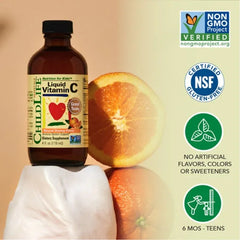 ChildLife Essentials, Liquid Vitamin C, Natural Orange, 4 fl oz (118 ml)