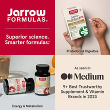 Jarrow Formulas promotional layout with vegan methyl B-12 & folate bottle and small box