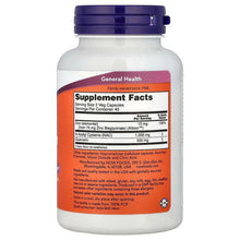 NOW NAC Quercetin & Zinc supplement bottle, rear Supplement Facts label
