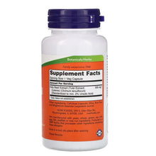 Holy basil extract bottle back label with Supplement Facts on purple cap