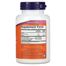 NOW Foods glucosamine & chondroitin supplement bottle, back Supplement Facts label