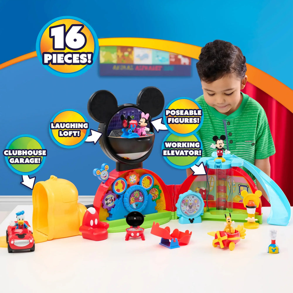 Disney Jr. Mickey Mouse 28-inch Clubhouse Deluxe Playset, 16-pieces, Kids Ages 3 and up - USA MEGA SHOP