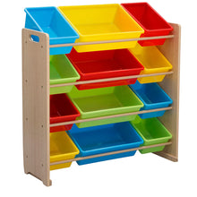 Delta Children Kids Toy Storage Organizer with 12 Plastic Bins - Multi