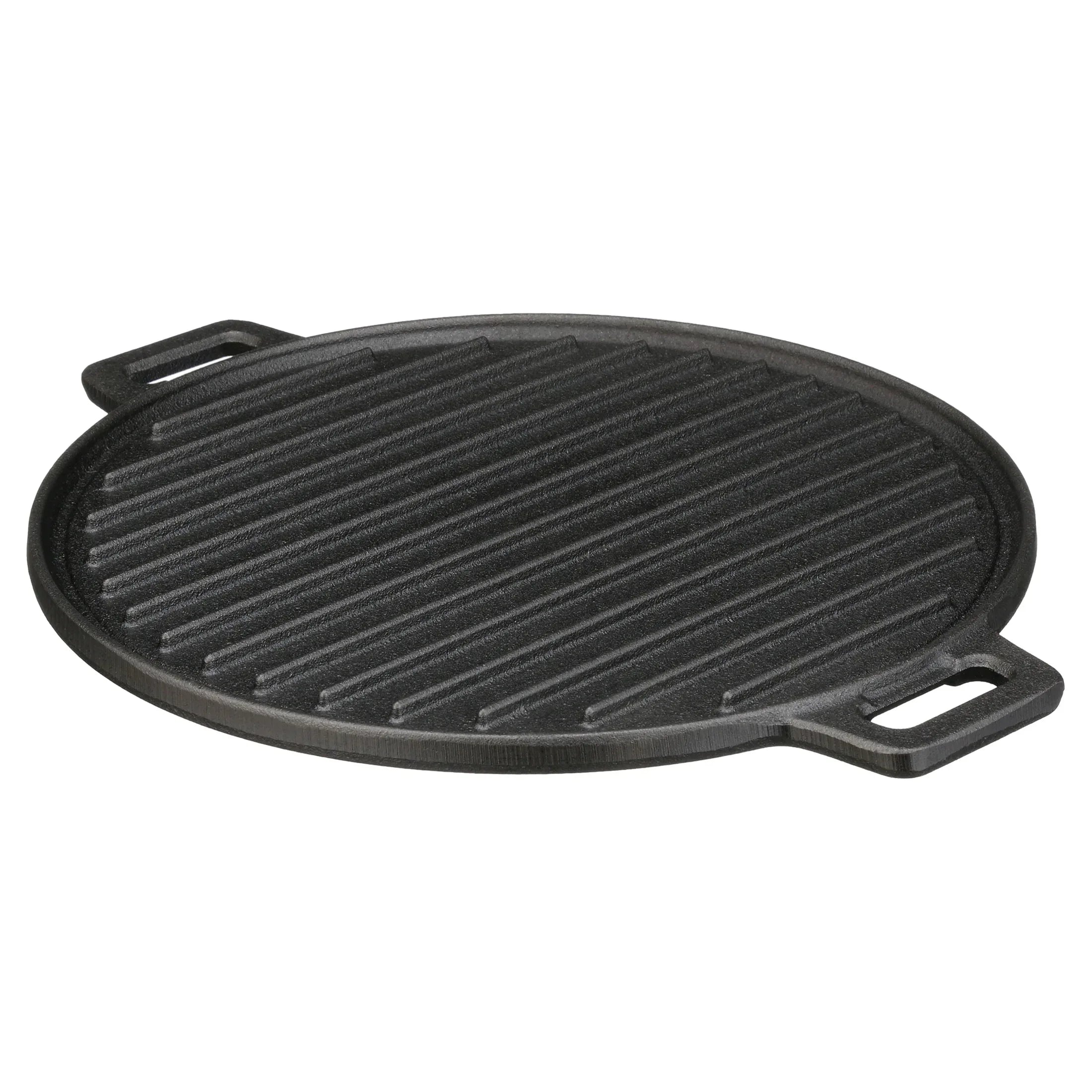 Ozark Trail 4-Piece Cast Iron Skillet Set with Handles and Griddle, Pre-Seasoned, 6", 10.5", 11"