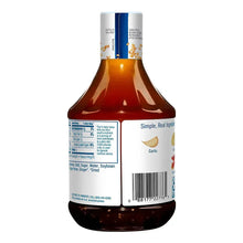 Teriyaki marinade and sauce bottle with nutrition facts panel and barcode