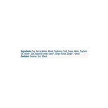 Teriyaki marinade and sauce ingredient list text on white background