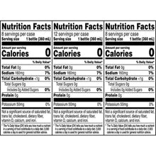 Gatorade Zero Sugar Thirst Quencher Nutrition Facts panel, calories 0, 8 servings