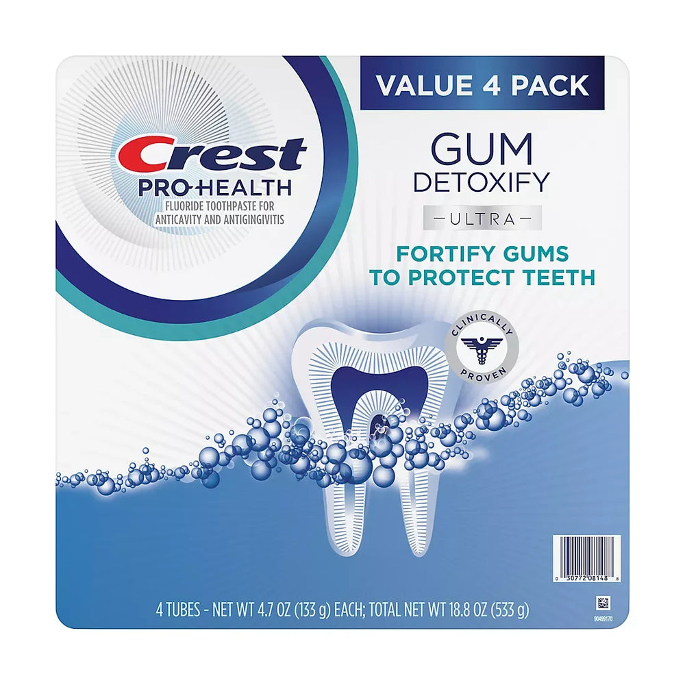 Crest Gum Detoxify Ultra Toothpaste, 4 pk./4.7 oz. - USA MEGA SHOP