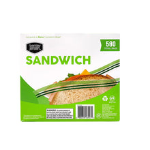 Berkley Jensen sandwich bag box back, 580 count, resealable