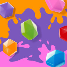 Colorful Gushers splash graphic background