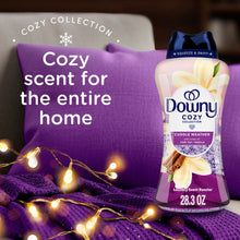 Downy Cuddle Weather laundry scent booster beads in a 28.3 oz bottle