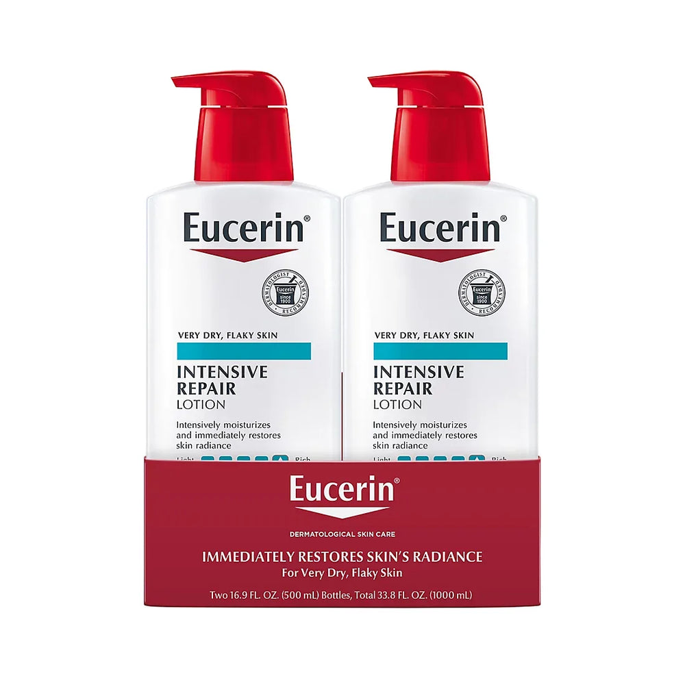 Eucerin Intensive Repair Body Lotion Fragrance-Free Body Moisturizer, 2 pk./16.9 fl. oz. - USA MEGA SHOP