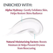 Alpha Hydroxy enriched body lotion graphic with moisturising factors