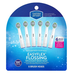 Berkley Jensen Easy Flex Flossing Replacement Brush Head, 6 pk.