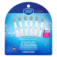 Berkley Jensen Easy Flex Flossing Replacement Brush Head, 6 pk.