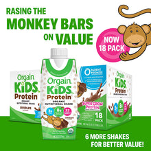 Orgain Organic Kids Nutritional Dairy Protein Shakes, Chocolate, 18 pk./8 fl. oz.