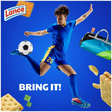 Lance sandwich crackers marketing graphic with variety pack branding and cracker snacks