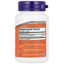 SAMe 400 mg tablets bottle back label with Supplement Facts panel