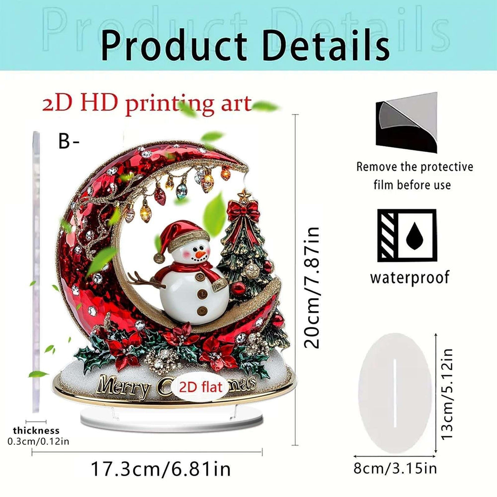 Christmas Fireplace Decorations, Winter Table Decorations Table Christmas Decor, Christmas Decor Indoor Xmas Table Decorations(1PCS) - USA MEGA SHOP
