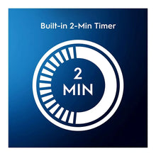 Electric toothbrush 2-minute timer feature badge