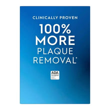 Electric toothbrush plaque removal claim graphic on package
