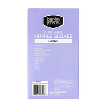 Disposable nitrile glove box back panel, large, 200 count, barcode and details
