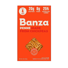 Banza Penne Pasta Four-Pack, Gluten Free, High Protein, and Lower Carb Chickpea Pasta, 2 lbs. - USA MEGA SHOP