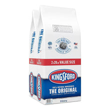 Charcoal briquettes bundle showing KINGFORD Original branding and 2x20 lb value size