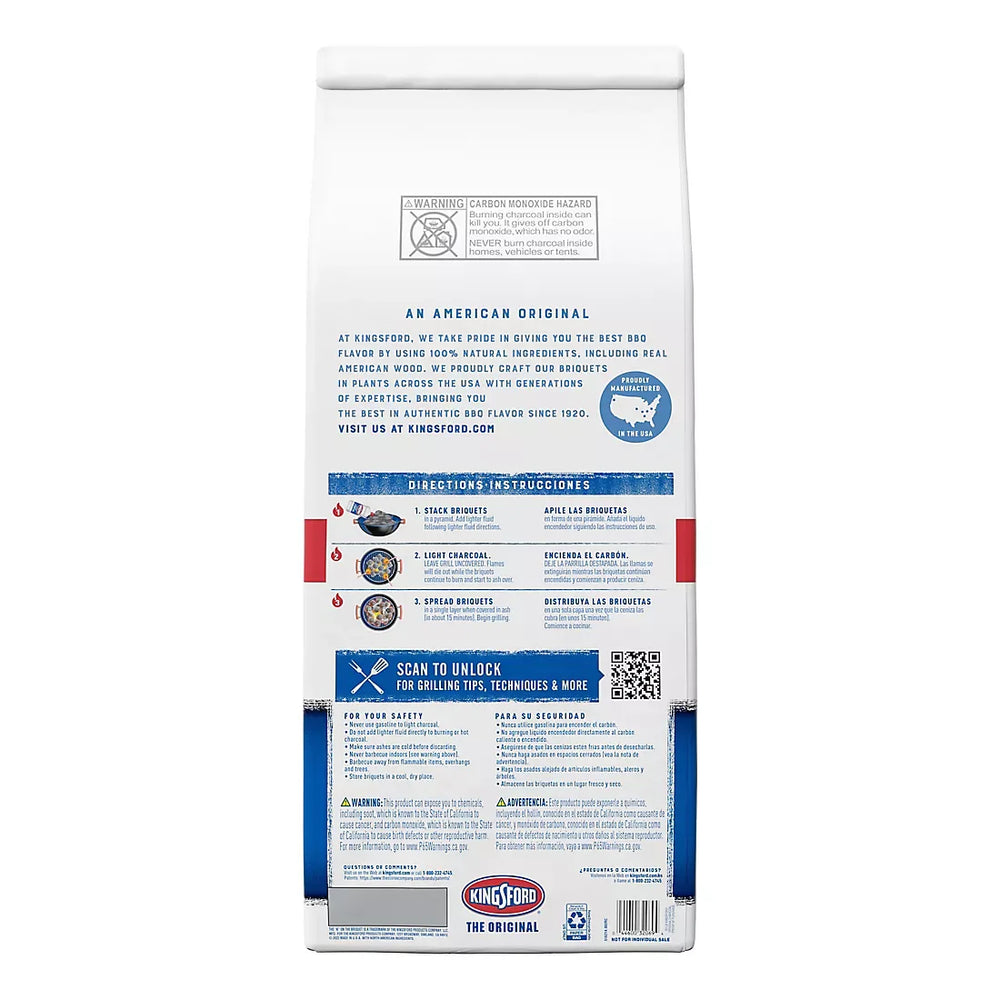 Kingsford Original Charcoal Briquettes, 20 lbs. each/Pack of 2 - USA MEGA SHOP