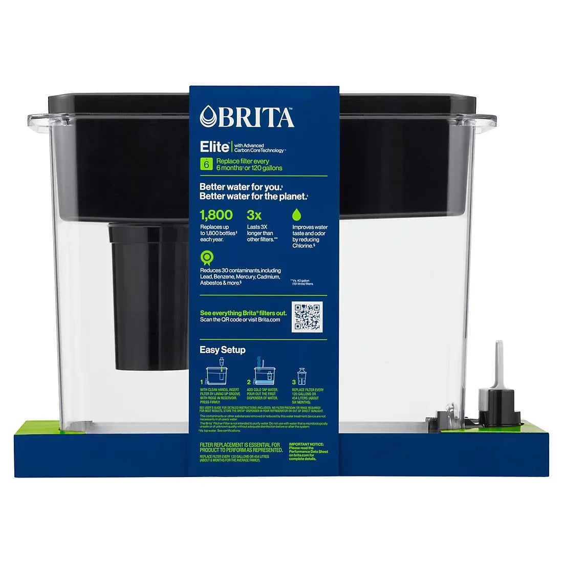 Brita UltraMax Elite Filtered Water Dispenser, 27-Cup - USA MEGA SHOP
