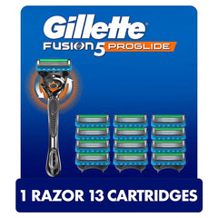Gillette Fusion5 ProGlide Shaving Razor for Men, Razor Handle, 13 Razor Blade Refills - USA MEGA SHOP
