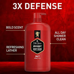 Old Spice Men's Swagger Body Wash Pump, Cedarwood Scent, 24/7 Shower Fresh, 2 pk./33.4 oz.