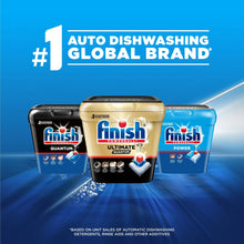 Dishwasher detergent pods promo, three tubs labeled for Auto Dishwashing Global Brand