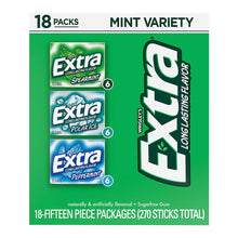 Extra Sugar Free Chewing Gum Variety Assortment Bulk Box, 18 ct.