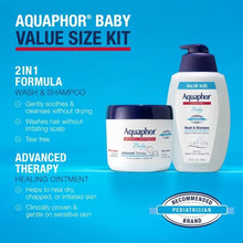 Aquaphor Baby value size kit: 2-in-1 wash & shampoo and healing ointment