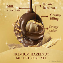 Milk chocolate hazelnut filling illustration with creamy filling and crispy wafer
