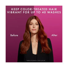 Nexxus Color Assure color-protection ad with woman showing before and after hair