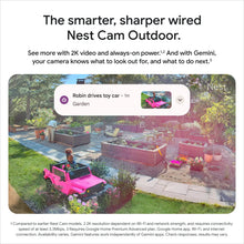 Outdoor security camera app alert overlay on garden scene with patio and planters